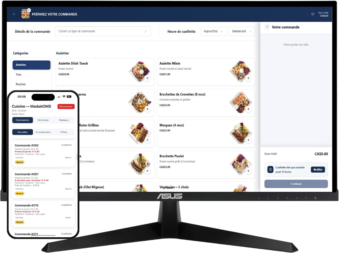 Interface de commande MadakOMS